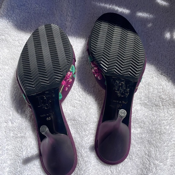 DIOR PURPLE KOI LOCK & KEYS HEELS - Picture 10 of 16